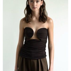 Pixie Market Dominique Bustier Top